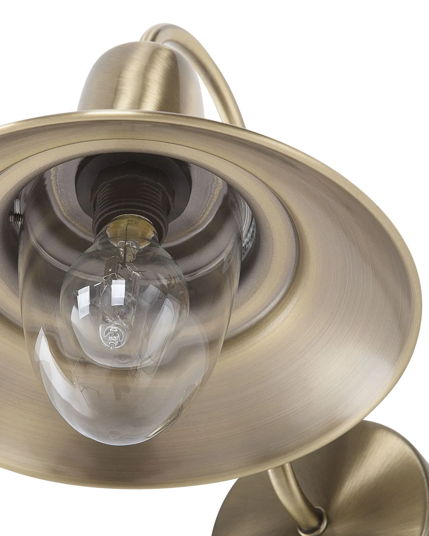 Lampa ścienna LUZA Mosiężny Metal