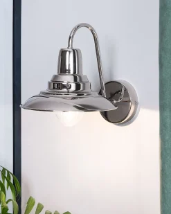 Lampa ścienna LUZA Srebrny Metal