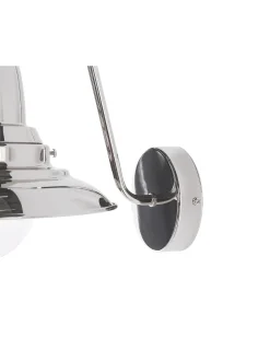 Lampa ścienna LUZA Srebrny Metal