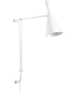 Lampa ścienna MARISA Biały Metal Regulowana