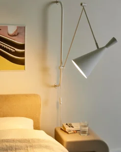 Lampa ścienna MARISA Biały Metal Regulowana