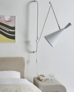 Lampa ścienna MARISA Biały Metal Regulowana