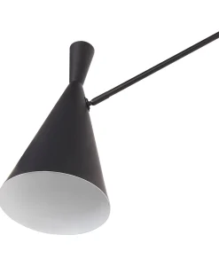 Lampa ścienna MARISA Czarny Metal Regulowana