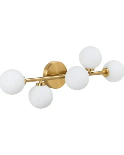 Lampa ścienna MINOTOS Złoty Metal