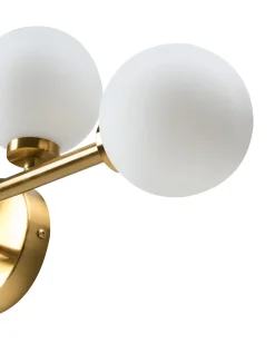 Lampa ścienna MINOTOS Złoty Metal
