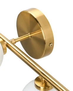 Lampa ścienna MINOTOS Złoty Metal