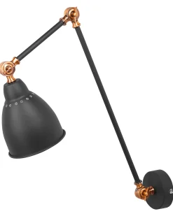 Lampa ścienna MISSISSIPPI Grafitowy Metal Regulowana