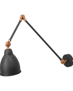 Lampa ścienna MISSISSIPPI Grafitowy Metal Regulowana