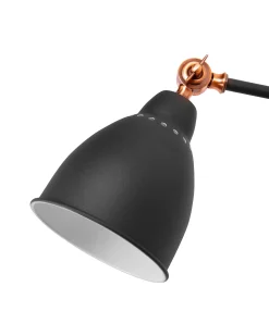 Lampa ścienna MISSISSIPPI Grafitowy Metal Regulowana