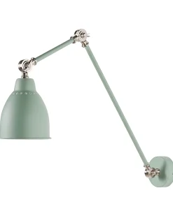 Lampa ścienna MISSISSIPPI Jasnozielony Metal Regulowana