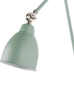 Lampa ścienna MISSISSIPPI Jasnozielony Metal Regulowana