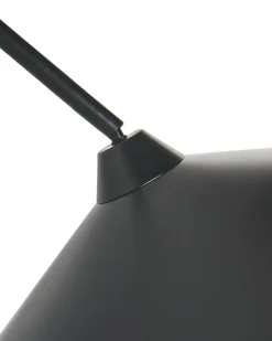 Lampa ścienna NENTON Czarny Metal