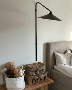 Lampa ścienna NENTON Czarny Metal