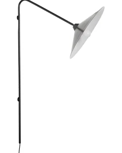 Lampa ścienna NENTON Czarny Metal