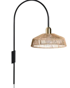 Lampa ścienna NOSARA Naturalny Papierowa plecionka