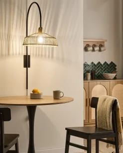 Lampa ścienna NOSARA Naturalny Papierowa plecionka