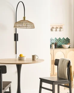 Lampa ścienna NOSARA Naturalny Papierowa plecionka