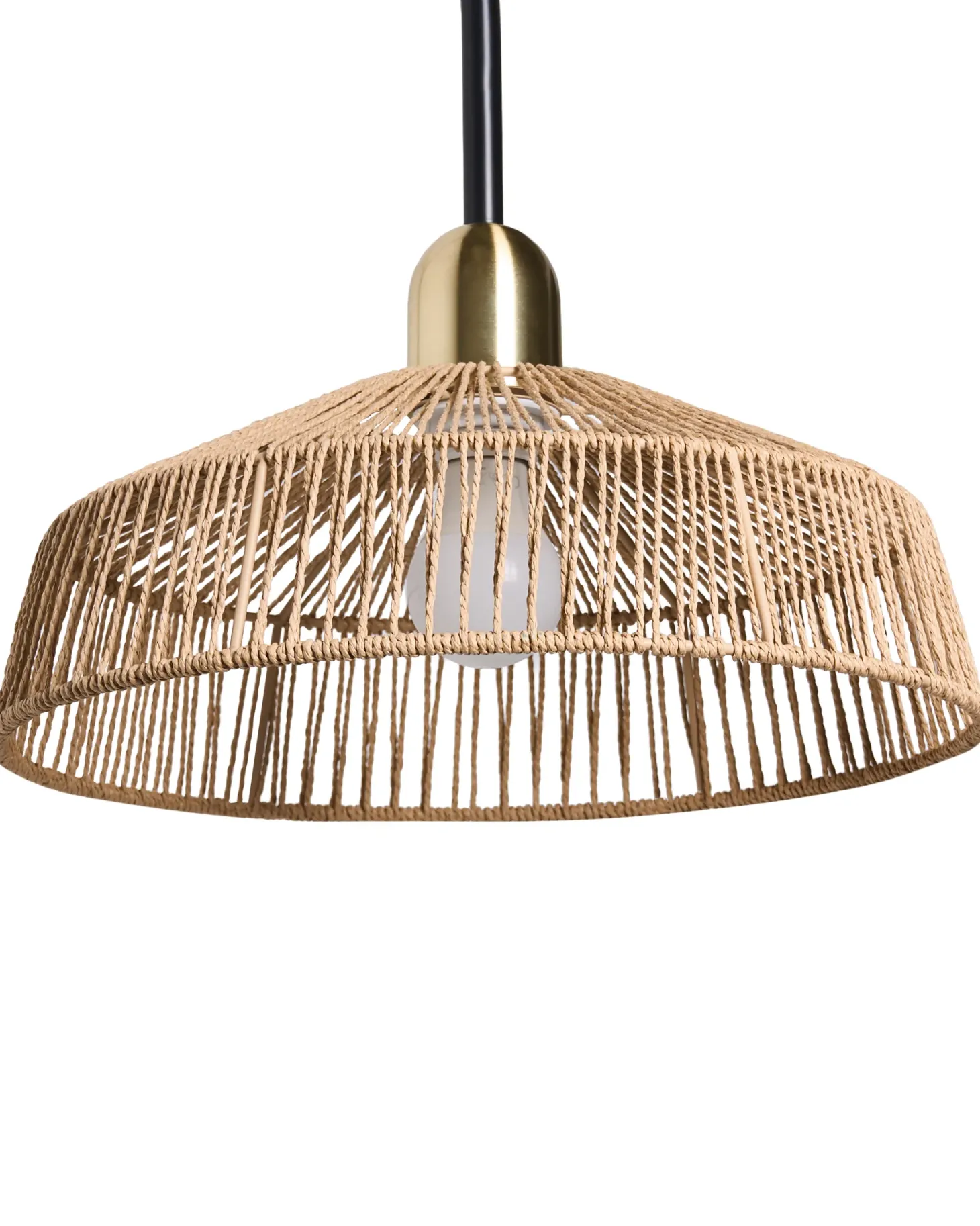 Lampa ścienna NOSARA Naturalny Papierowa plecionka