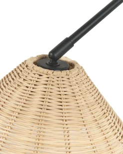 Lampa ścienna PALENA Naturalny Rattan Regulowana