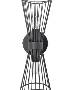 Lampa ścienna PARADA Czarny Metal