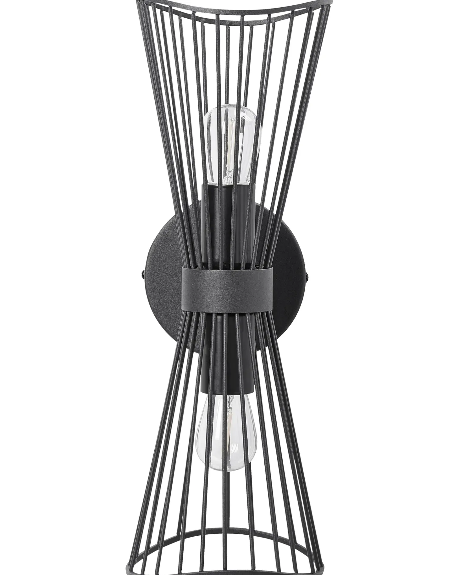 Lampa ścienna PARADA Czarny Metal