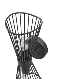Lampa ścienna PARADA Czarny Metal
