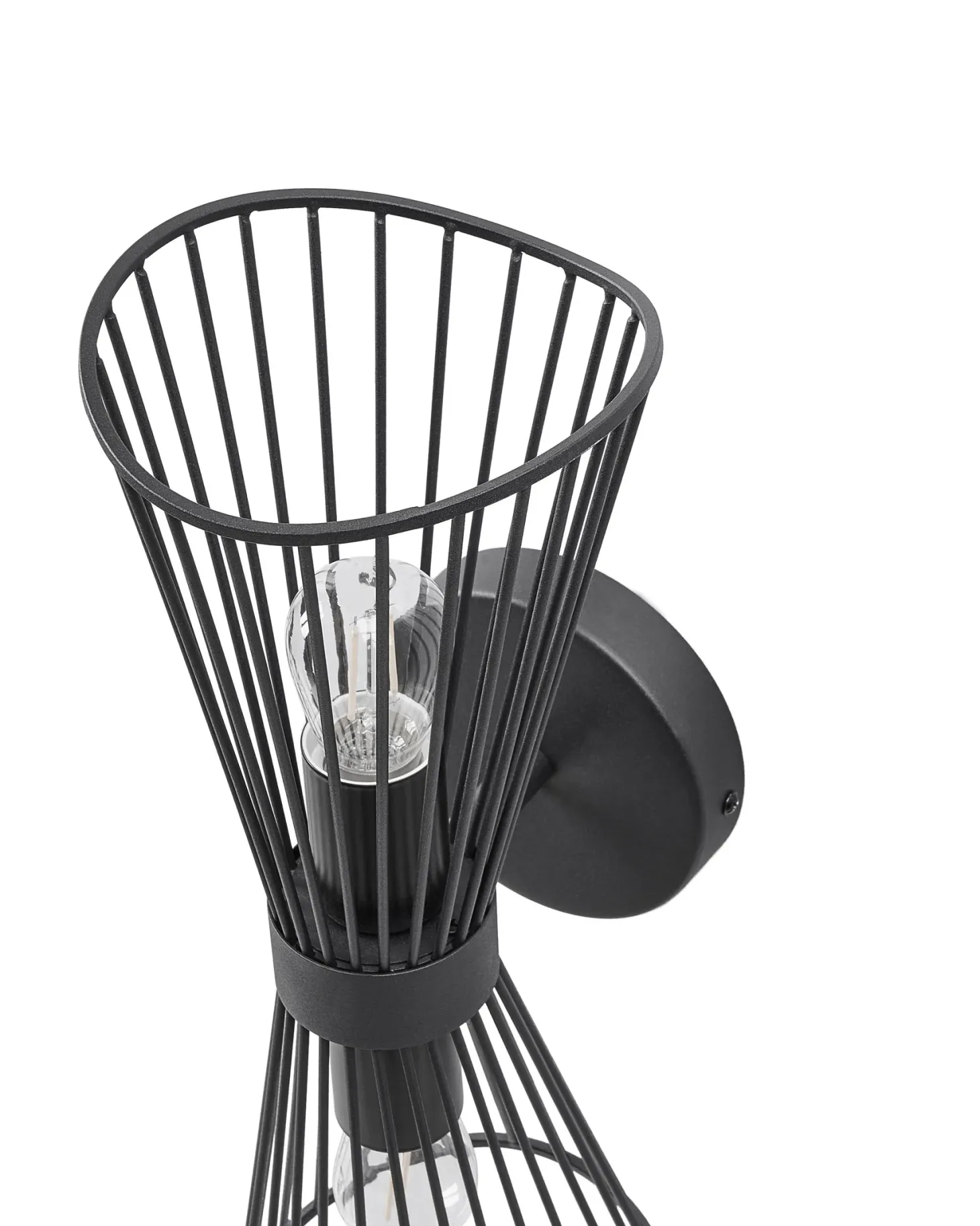 Lampa ścienna PARADA Czarny Metal