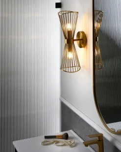 Lampa ścienna PARADA Złoty Metal