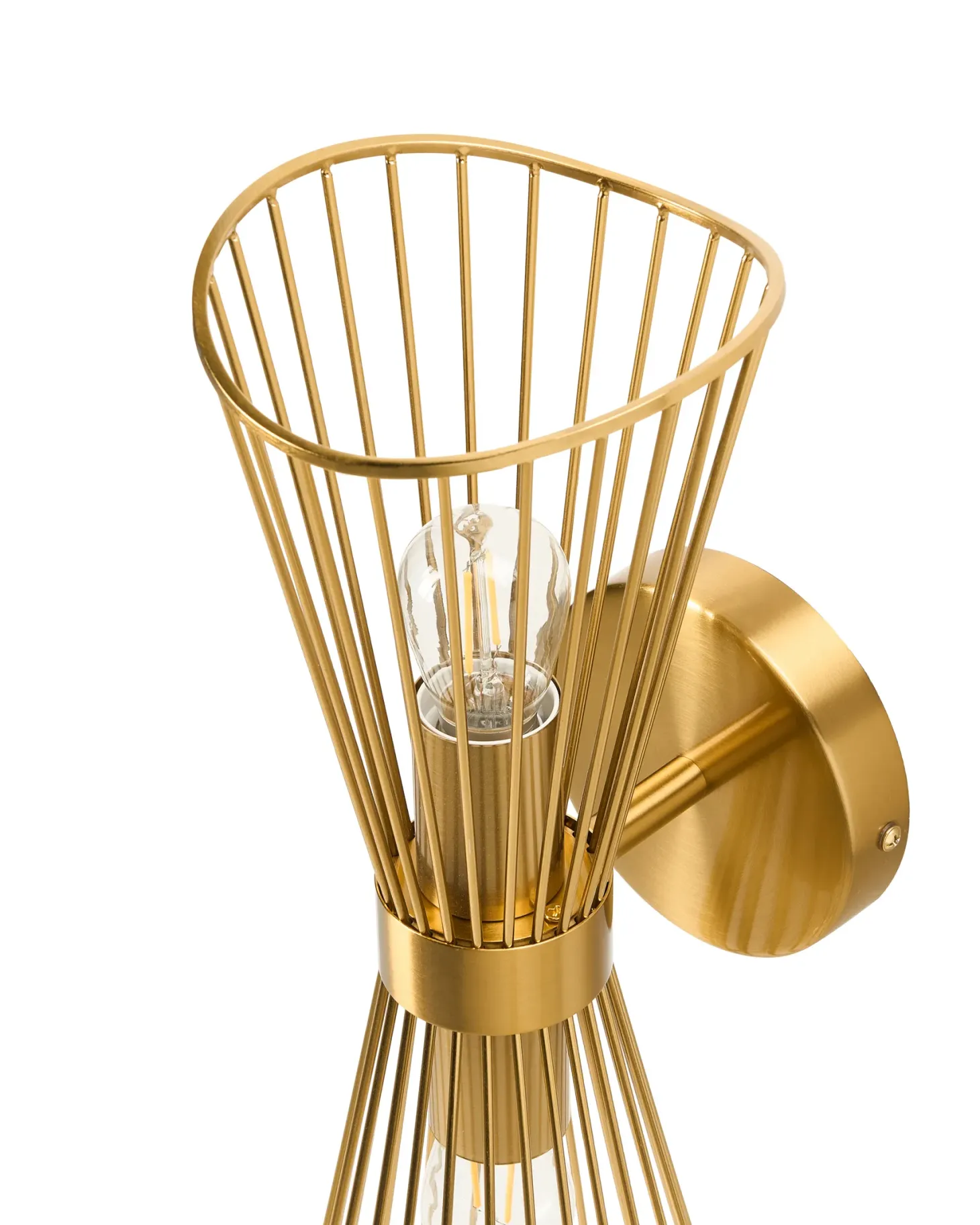 Lampa ścienna PARADA Złoty Metal