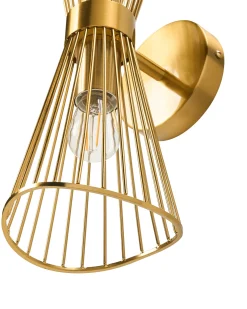 Lampa ścienna PARADA Złoty Metal