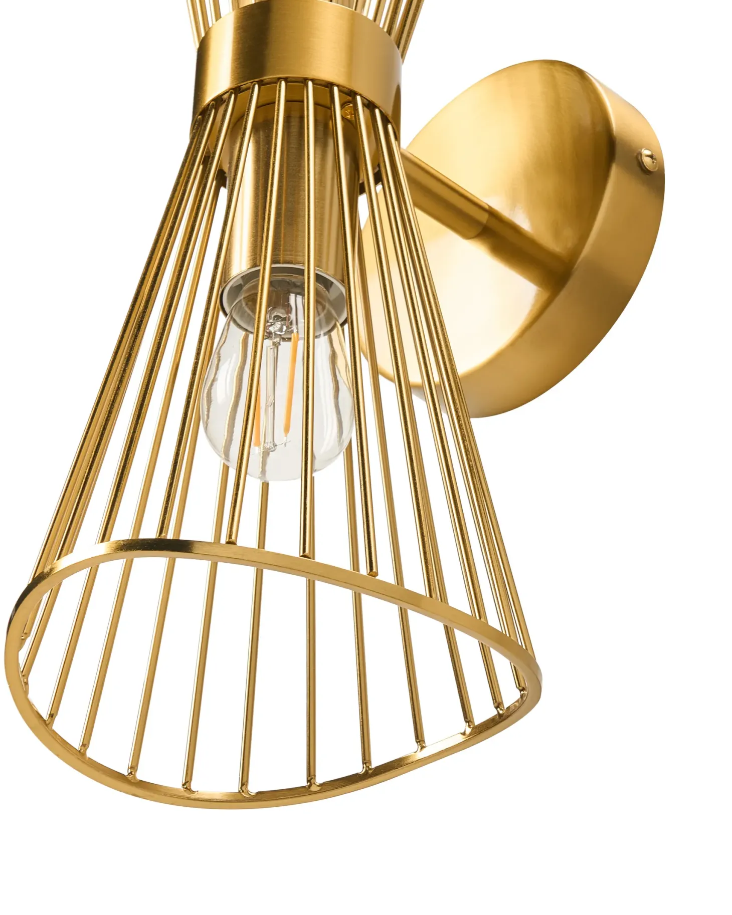 Lampa ścienna PARADA Złoty Metal