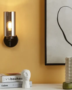 Lampa ścienna PURIRI Czarny Metal
