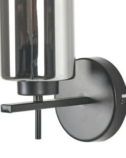 Lampa ścienna PURIRI Czarny Metal