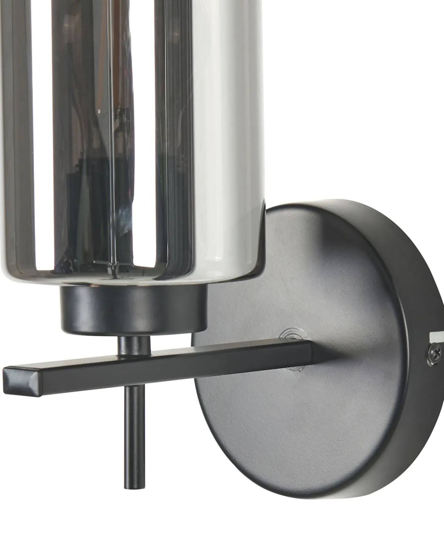 Lampa ścienna PURIRI Czarny Metal