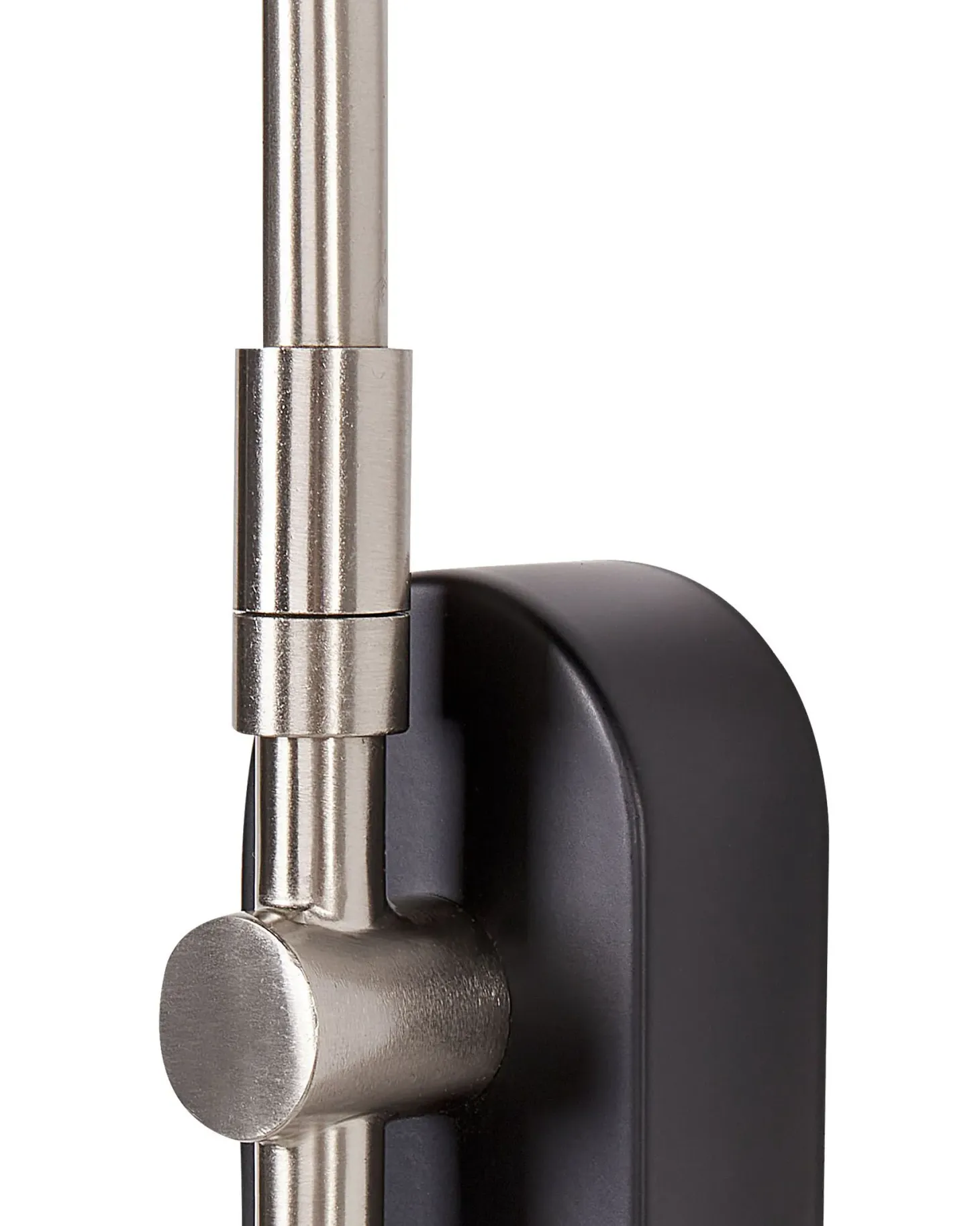 Lampa ścienna SISSA Czarny Metal Regulowana
