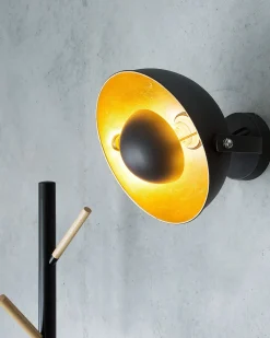 Lampa ścienna THAMES Czarny Metal