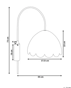 Lampa ścienna VALUKKAI Naturalny Rattan