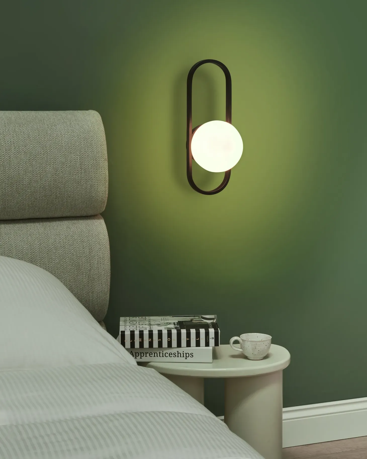 Lampa ścienna VARDI Czarny Metal