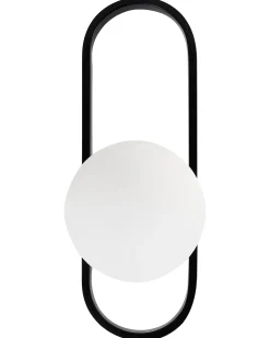 Lampa ścienna VARDI Czarny Metal