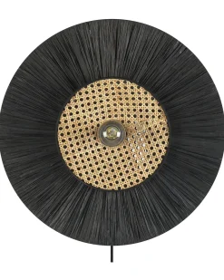Lampa ścienna YAAPI Czarny Papier