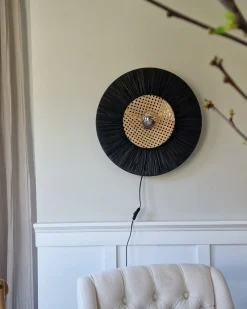 Lampa ścienna YAAPI Czarny Papier