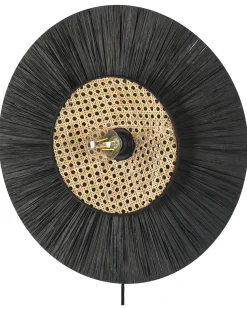 Lampa ścienna YAAPI Czarny Papier