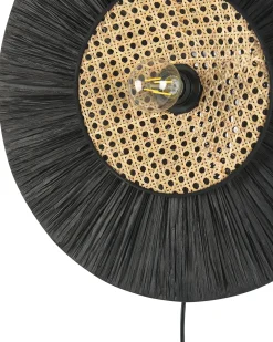 Lampa ścienna YAAPI Czarny Papier