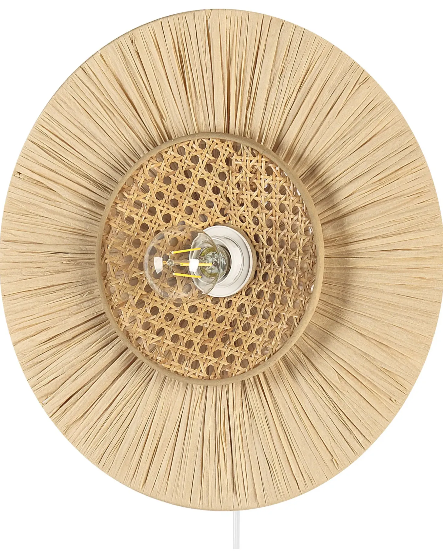 Lampa ścienna YAAPI Naturalny Papier