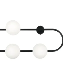 Lampa ścienna YANGO Czarny Metal