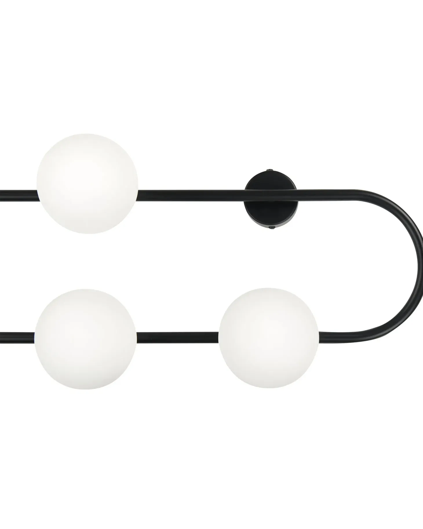 Lampa ścienna YANGO Czarny Metal