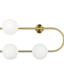 Lampa ścienna YANGO Złoty Metal