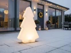 Lampa ogrodowa stojąca LED FINNAN Choinka 83 cm Biały