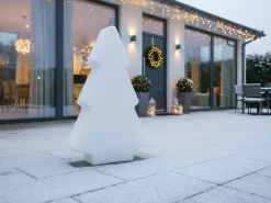 Lampa ogrodowa stojąca LED FINNAN Choinka 83 cm Biały