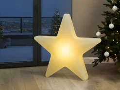 Lampa ogrodowa stojąca LED OLSAN Gwiazda 76 cm Biały